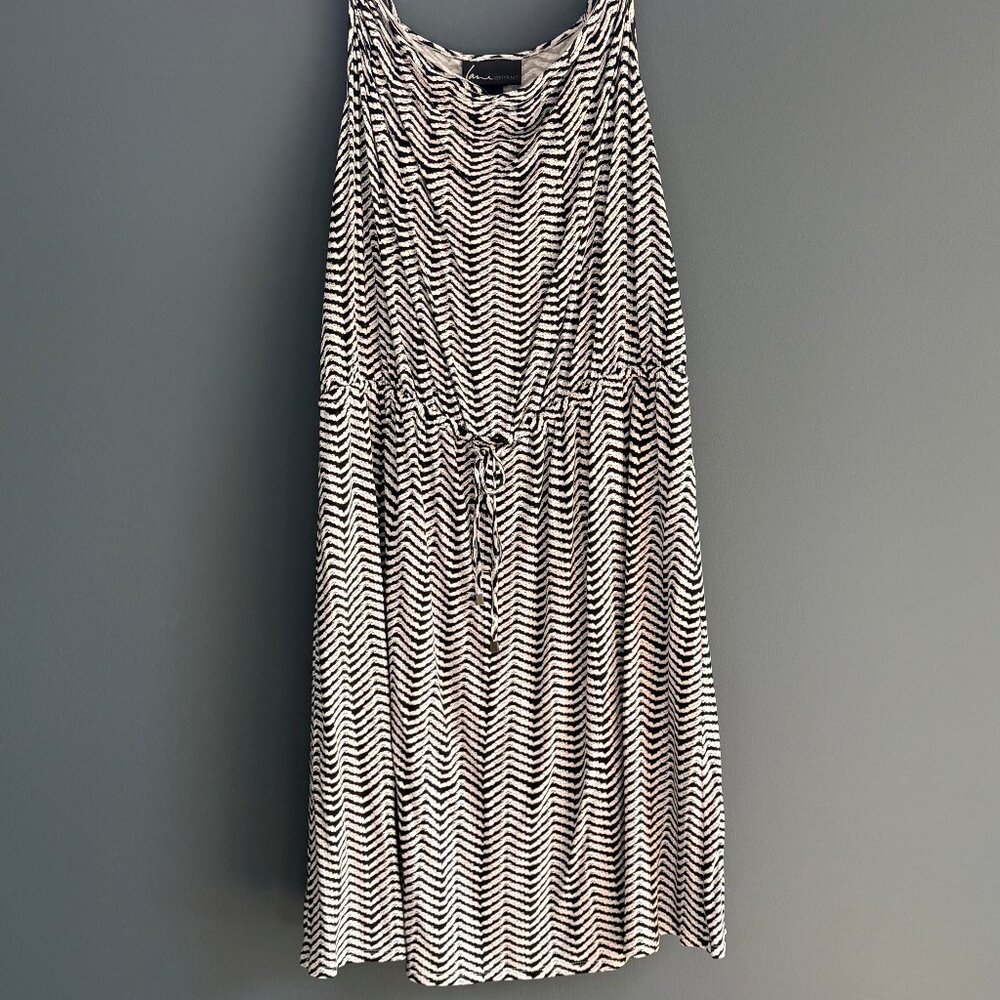 Lane Bryant Plus Size 18/20 - Black and White Stripped Pattern Summer Dress